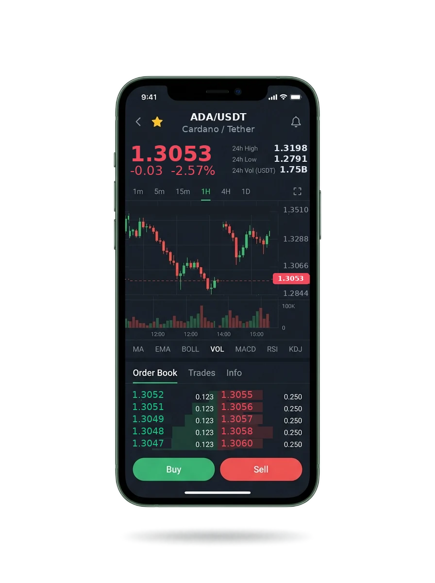 Mobile app screen showing the portfolio summary and a message from an account manager
